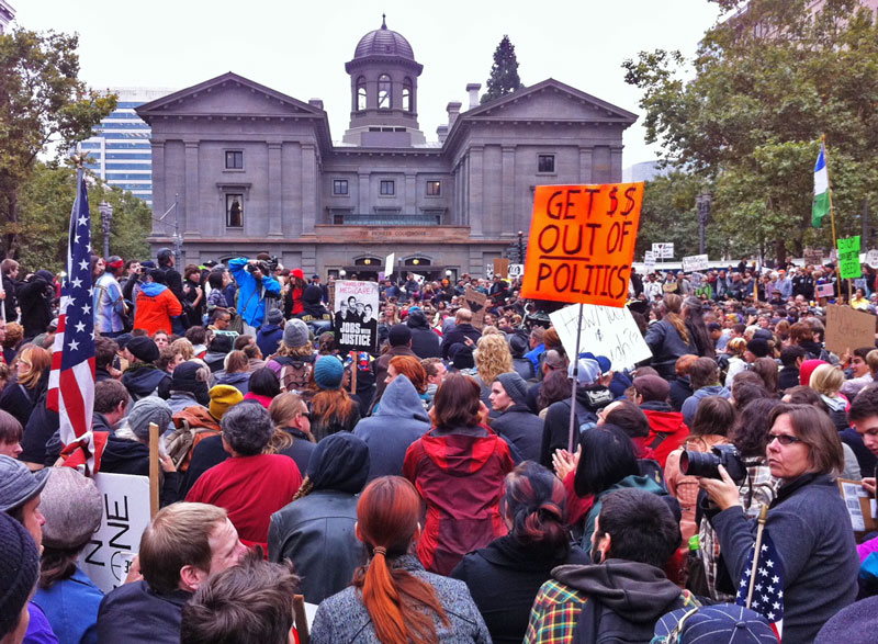 Occupy Portland : Pioneer Courhouse Square